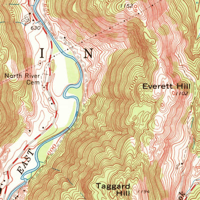 United States Geological Survey Colrain, MA-VT (1961, 24000-Scale) digital map