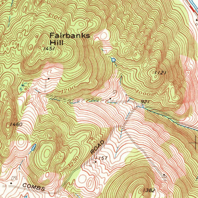 United States Geological Survey Colrain, MA-VT (1961, 24000-Scale) digital map