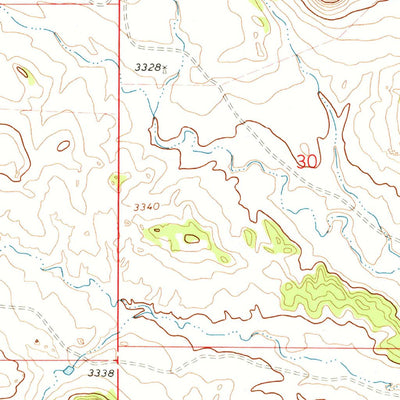 United States Geological Survey Colstrip SW, MT (1971, 24000-Scale) digital map