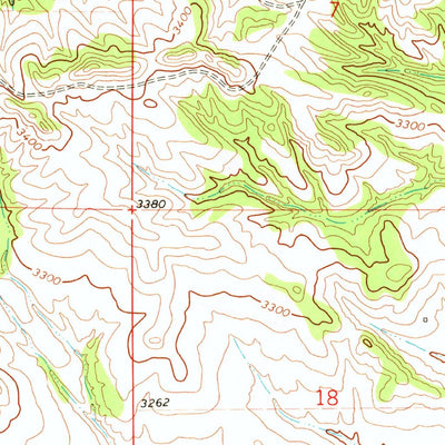 United States Geological Survey Colstrip West, MT (1971, 24000-Scale) digital map