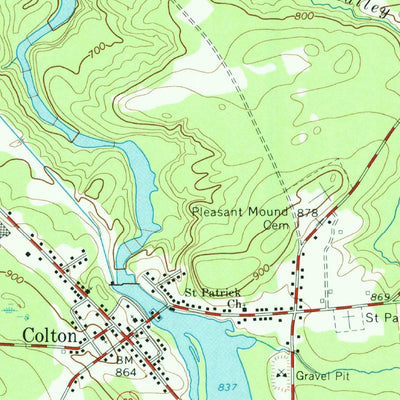 United States Geological Survey Colton, NY (1964, 24000-Scale) digital map