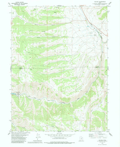 United States Geological Survey Colton, UT (1979, 24000-Scale) digital map
