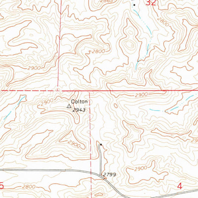 United States Geological Survey Colton, WA (1964, 24000-Scale) digital map