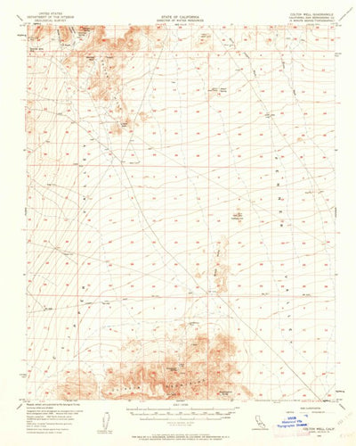 United States Geological Survey Colton Well, CA (1956, 62500-Scale) digital map