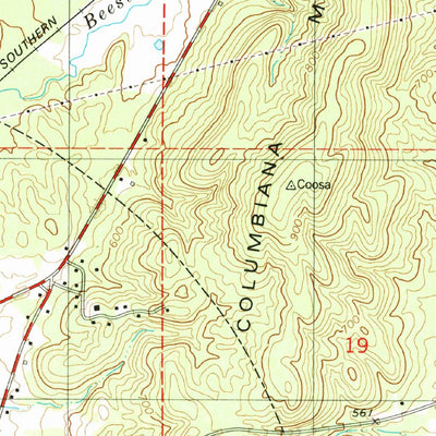 United States Geological Survey Columbia, AL-GA (1980, 24000-Scale) digital map