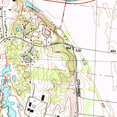 United States Geological Survey Columbia Bottom, MO-IL (1998, 24000-Scale) digital map