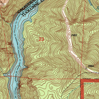 United States Geological Survey Columbia, CA (2001, 24000-Scale) digital map