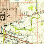 United States Geological Survey Columbia City, IN (1955, 24000-Scale) digital map