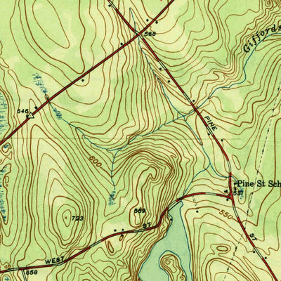 United States Geological Survey Columbia, CT (1944, 31680-Scale) digital map