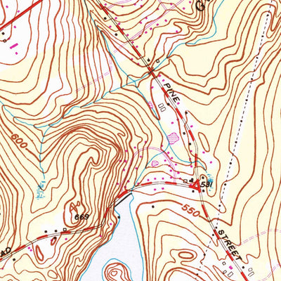 United States Geological Survey Columbia, CT (1953, 24000-Scale) digital map