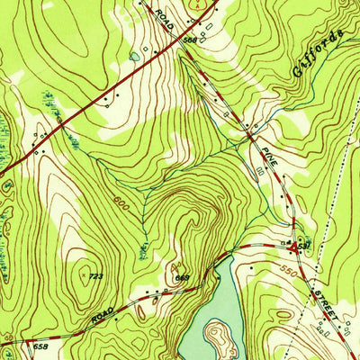 United States Geological Survey Columbia, CT (1953, 31680-Scale) digital map