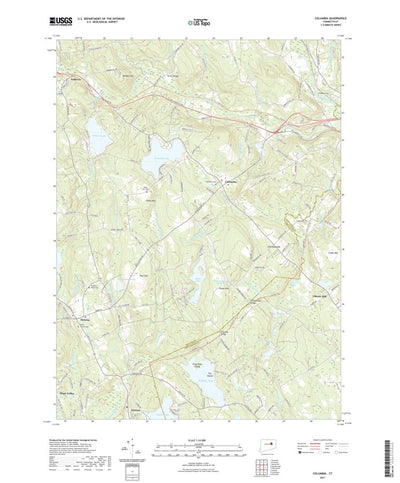 United States Geological Survey Columbia, CT (2021, 24000-Scale) digital map