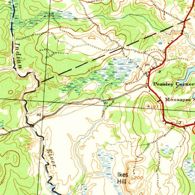 United States Geological Survey Columbia Falls, ME (1942, 62500-Scale) digital map
