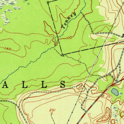 United States Geological Survey Columbia Falls, ME (1951, 24000-Scale) digital map
