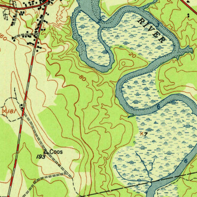 United States Geological Survey Columbia Falls, ME (1951, 24000-Scale) digital map
