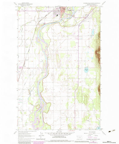 United States Geological Survey Columbia Falls South, MT (1962, 24000-Scale) digital map