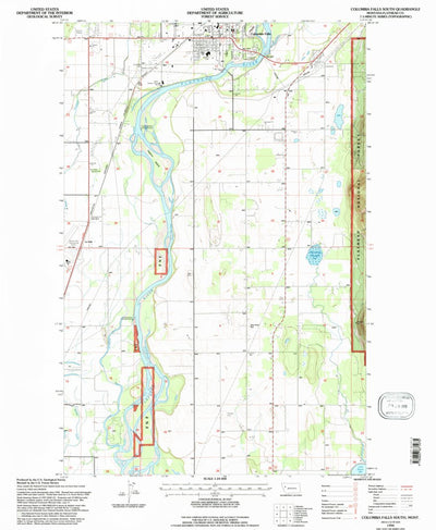 United States Geological Survey Columbia Falls South, MT (1994, 24000-Scale) digital map
