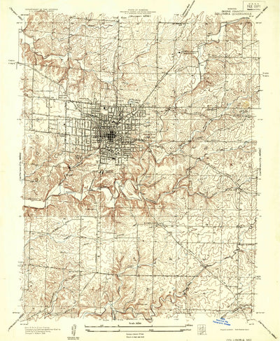 United States Geological Survey Columbia, MO (1935, 24000-Scale) digital map