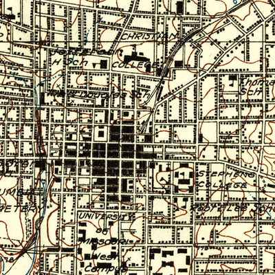 United States Geological Survey Columbia, MO (1935, 24000-Scale) digital map