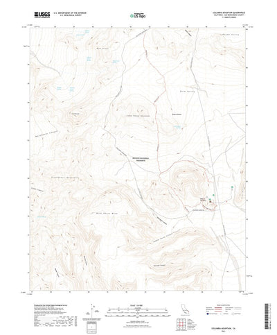 United States Geological Survey Columbia Mountain, CA (2021, 24000-Scale) digital map