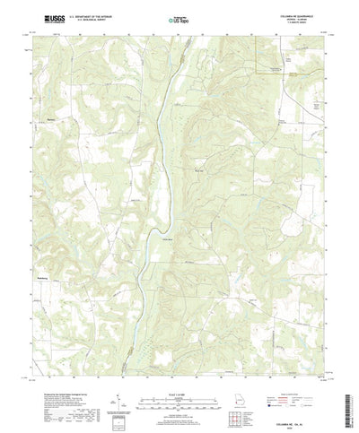 United States Geological Survey Columbia NE, GA (2020, 24000-Scale) digital map