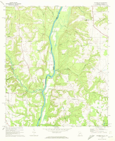 United States Geological Survey Columbia NE, GA-AL (1970, 24000-Scale) digital map