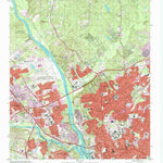 United States Geological Survey Columbia North, SC (1997, 24000-Scale) digital map