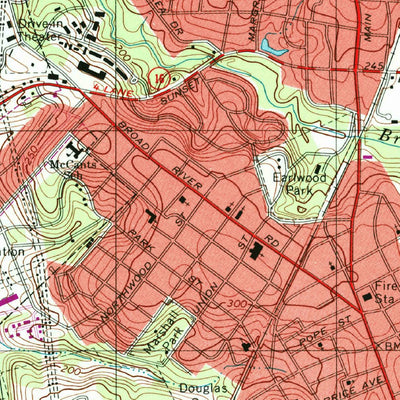 United States Geological Survey Columbia North, SC (1997, 24000-Scale) digital map
