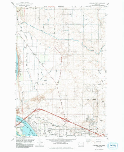 United States Geological Survey Columbia Point, WA (1992, 24000-Scale) digital map