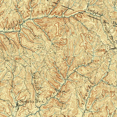 United States Geological Survey Columbia, TN (1901, 125000-Scale) digital map