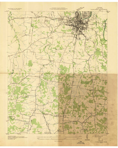 United States Geological Survey Columbia, TN (1936, 24000-Scale) digital map