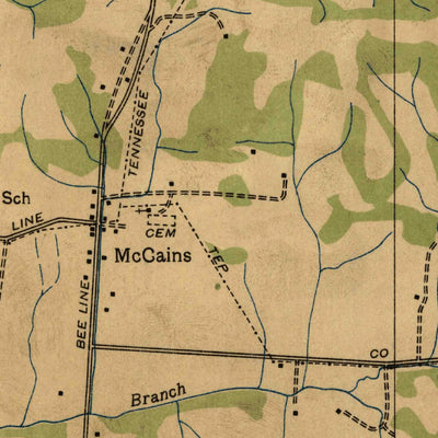 United States Geological Survey Columbia, TN (1936, 24000-Scale) digital map
