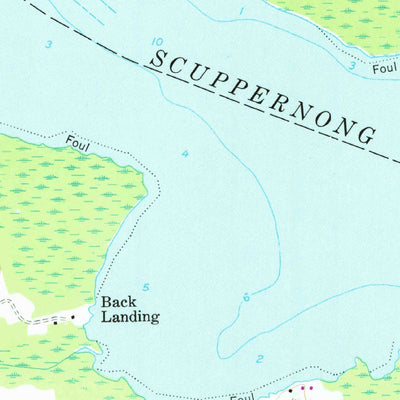 United States Geological Survey Columbia West, NC (1953, 24000-Scale) digital map
