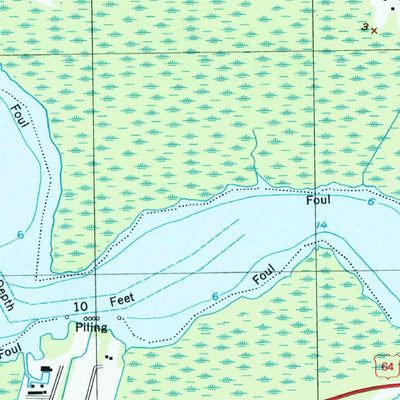 United States Geological Survey Columbia West, NC (1998, 24000-Scale) digital map