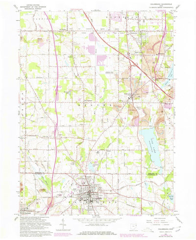 United States Geological Survey Columbiana, OH (1962, 24000-Scale) digital map
