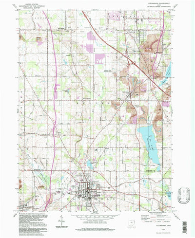 United States Geological Survey Columbiana, OH (1994, 24000-Scale) digital map