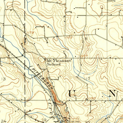 United States Geological Survey Columbiana, OH-PA (1907, 62500-Scale) digital map
