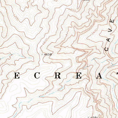 United States Geological Survey Columbine Falls, AZ (1971, 24000-Scale) digital map