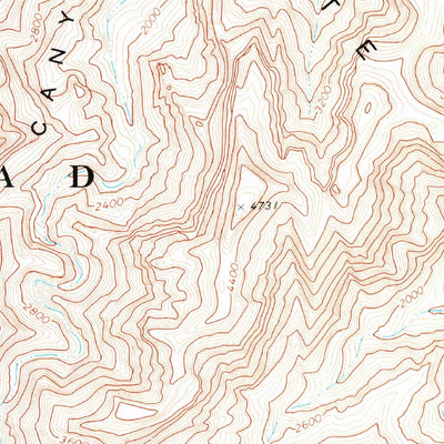 United States Geological Survey Columbine Falls, AZ (1971, 24000-Scale) digital map
