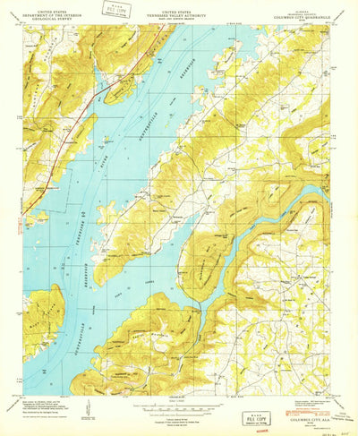 United States Geological Survey Columbus City, AL (1949, 24000-Scale) digital map