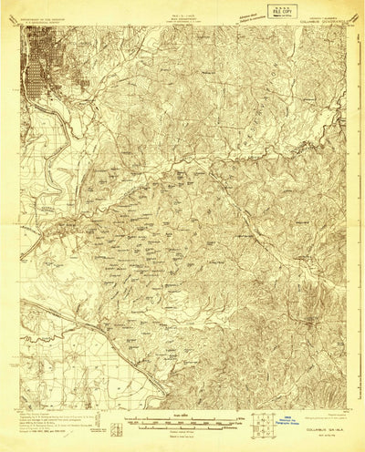 United States Geological Survey Columbus, GA-AL (1929, 48000-Scale) digital map