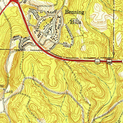 United States Geological Survey Columbus, GA-AL (1949, 24000-Scale) digital map