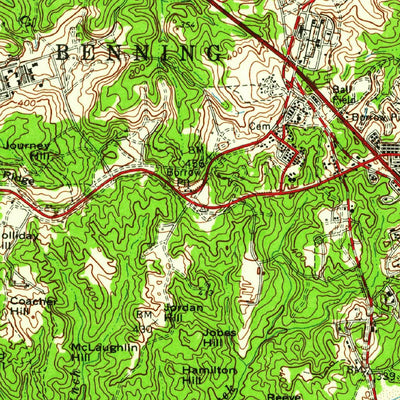United States Geological Survey Columbus, GA-AL (1955, 62500-Scale) digital map
