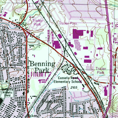 United States Geological Survey Columbus, GA-AL (1999, 24000-Scale) digital map