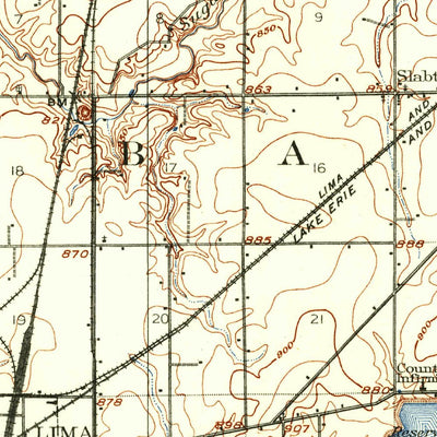 United States Geological Survey Columbus Grove, OH (1906, 62500-Scale) digital map