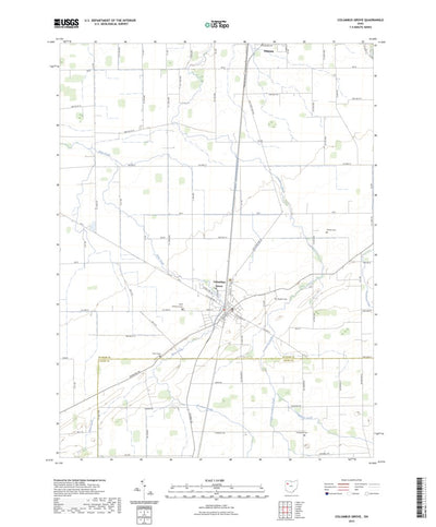 United States Geological Survey Columbus Grove, OH (2023, 24000-Scale) digital map