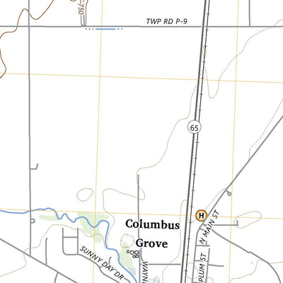 United States Geological Survey Columbus Grove, OH (2023, 24000-Scale) digital map