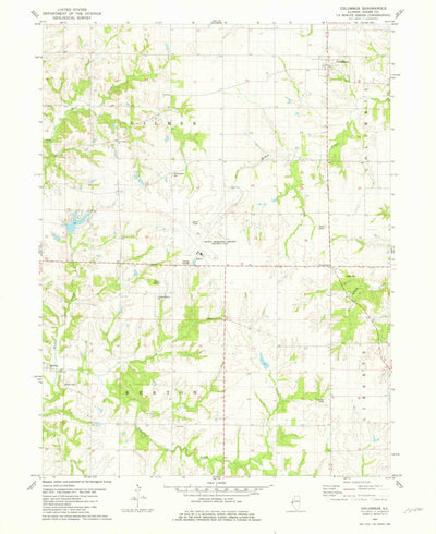 United States Geological Survey Columbus, IL (1981, 24000-Scale) digital map