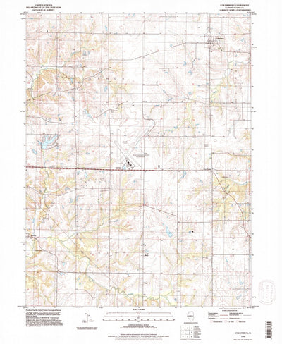 United States Geological Survey Columbus, IL (1995, 24000-Scale) digital map
