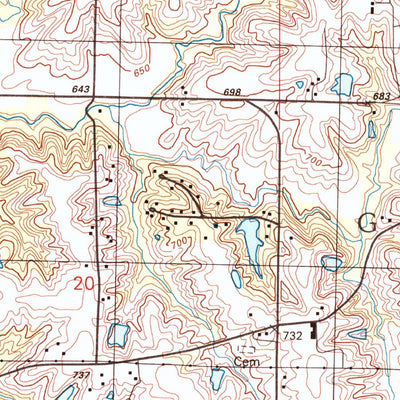 United States Geological Survey Columbus, IL (1995, 24000-Scale) digital map